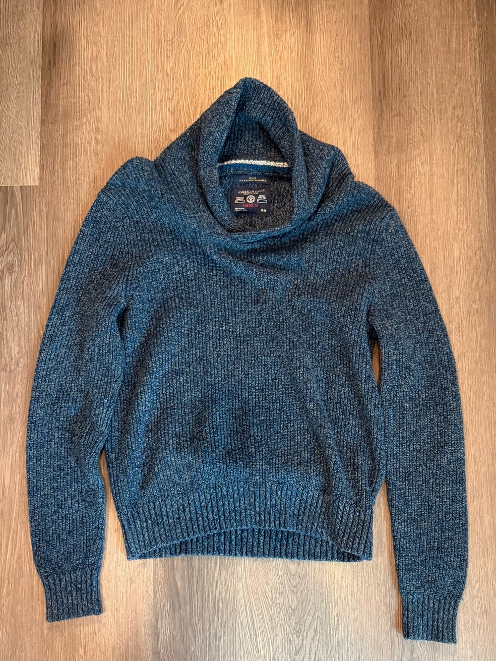 Y2K Vintage American Eagle Cowl Neck Men’s Sweater Pullover